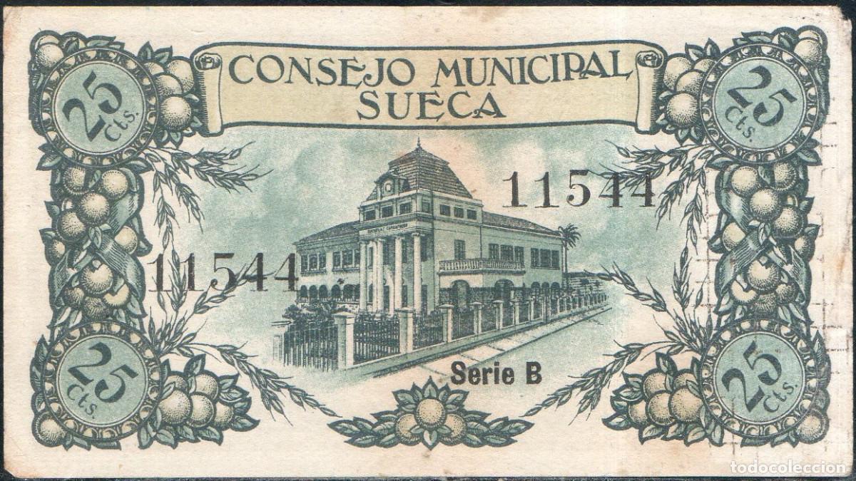 Billetes locales: Billete local Sueca 25 cts