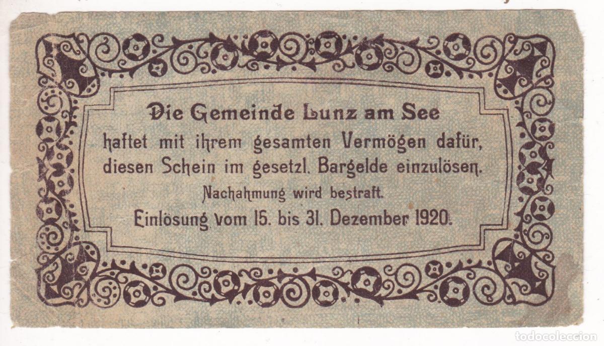 Billetes locales: F6-43- Billete Local 10 Heller 1920