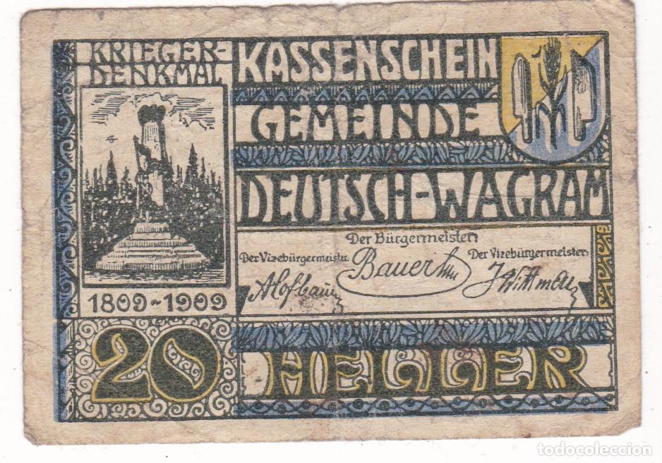 Billetes locales: F6-44- Billete Local 20 Heller 1920