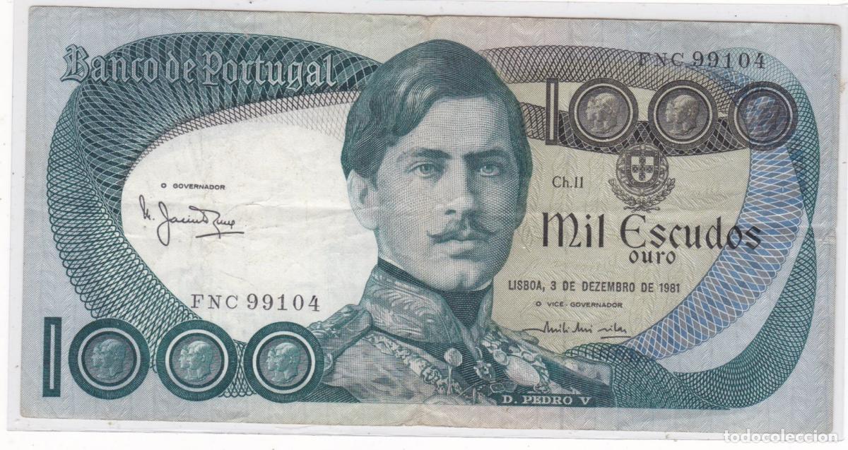 Billetes locales: F6-55- Billete 1.000 Escudos PORTUGAL