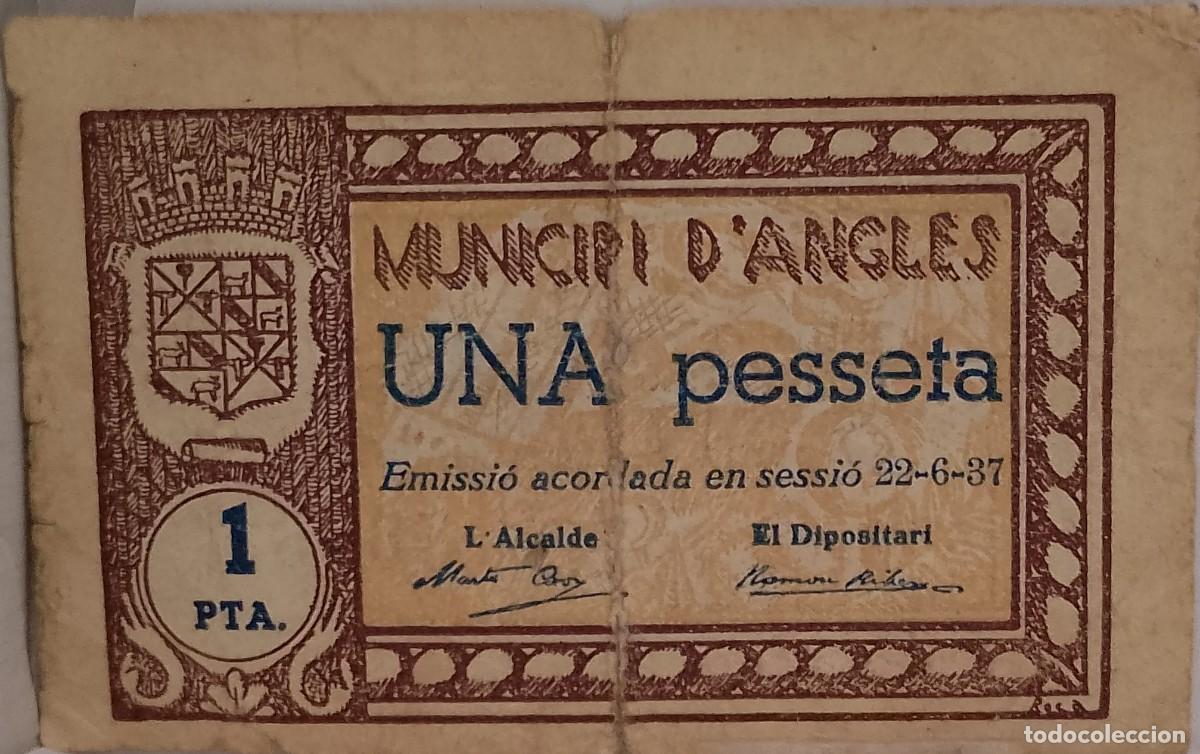 Billetes locales: BILLETE LOCAL DE 1 PESETA ANGLES