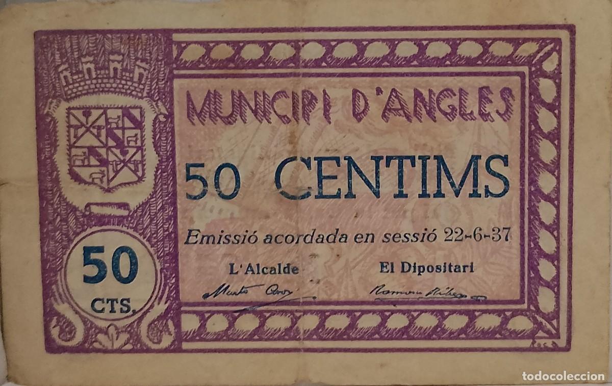 Billetes locales: BILLETE LOCAL DE 50 CENTIMOS ANGLES