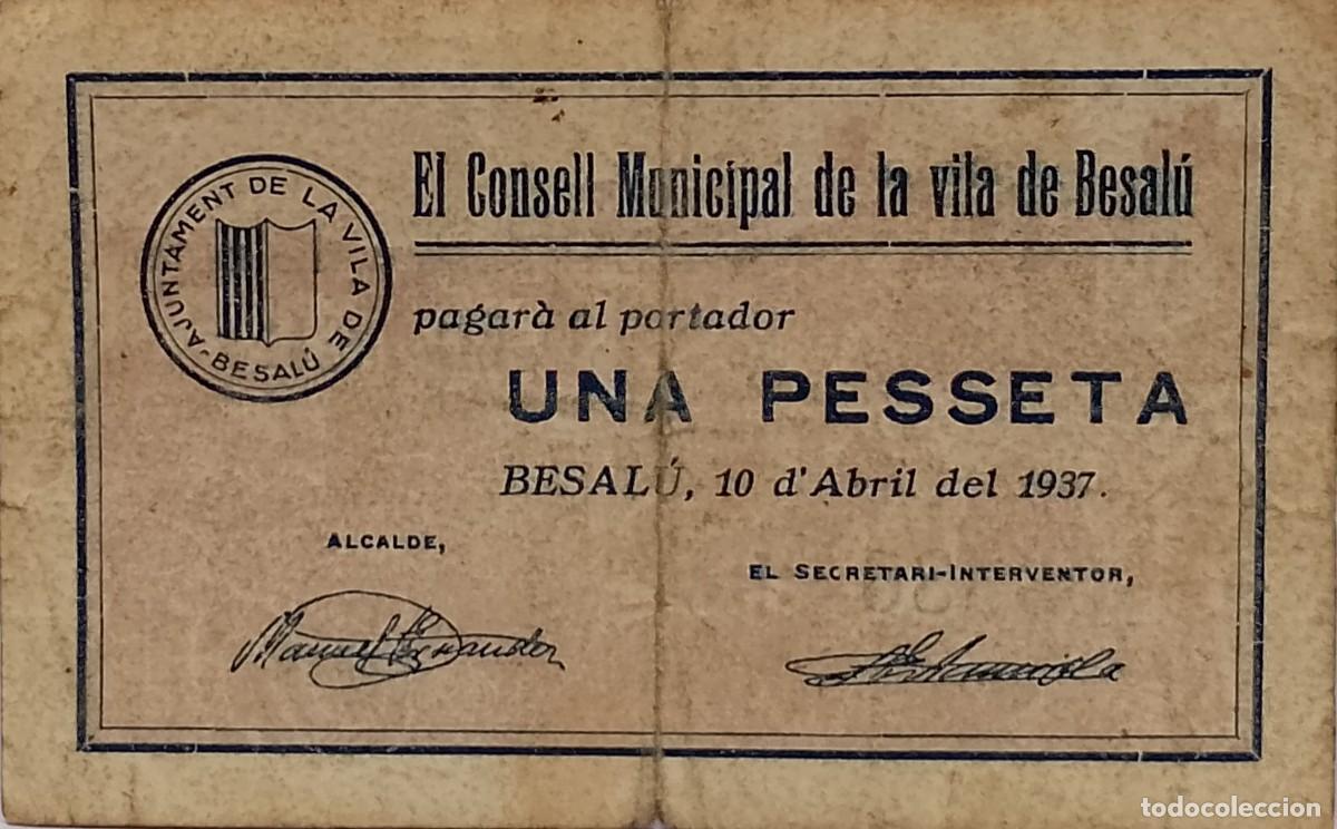 Billetes locales: BILLETE LOCAL DE 1 PESETA VILA-RODONA 1937 GUERRA CIVIL