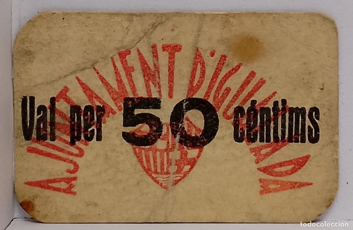 Billetes locales: BILLETE LOCAL DE 50 CENTIMOS IGUALADA 1937 GUERRA CIVIL