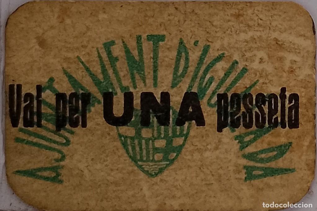 Billetes locales: BILLETE LOCAL DE 1 PESETA IGUALADA 1937 GUERRA CIVIL