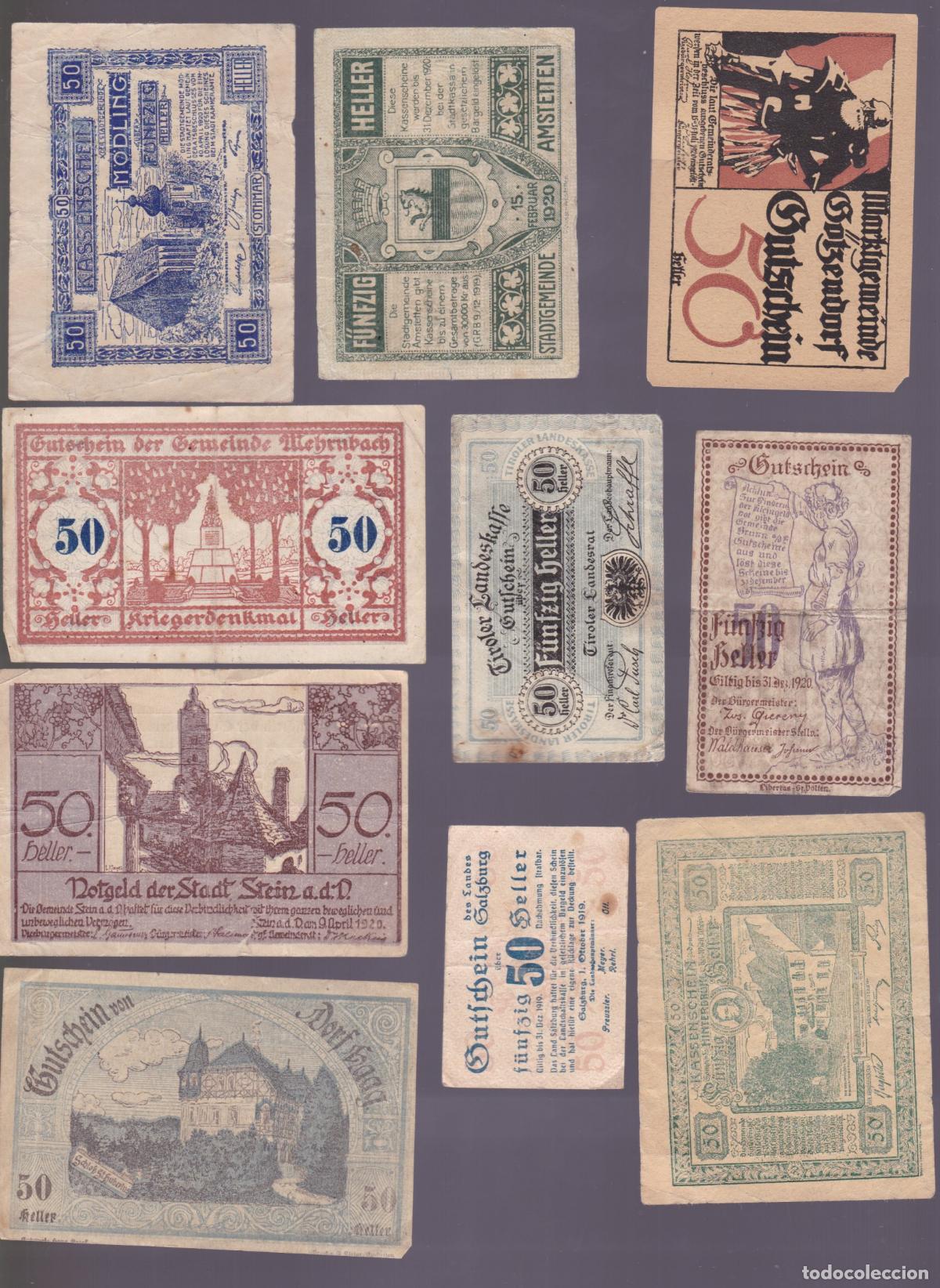 Billetes locales: AA29- Lote BILLETES LOCALES.