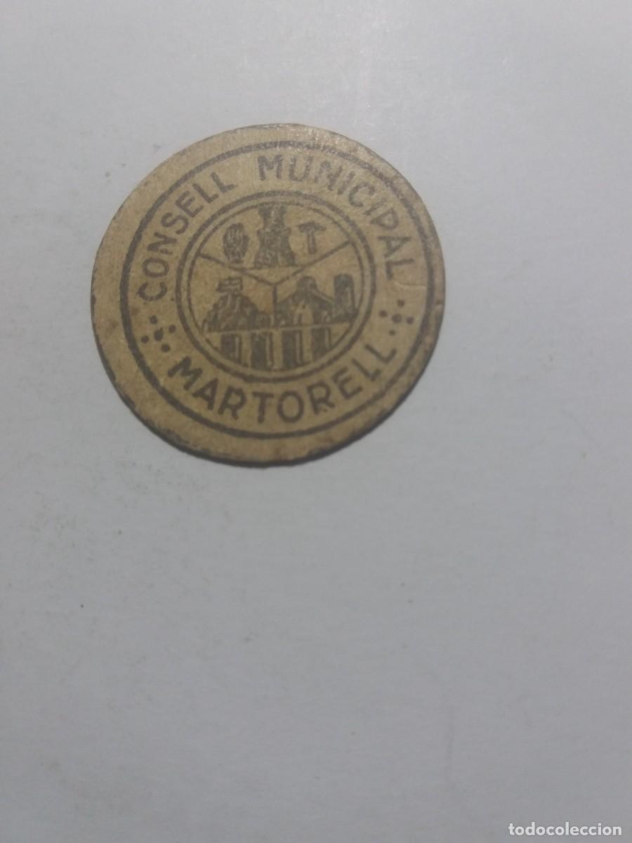 Billetes locales: Billete 5 C&egrave;ntims Consell Municipal MARTORELL -cart&oacute;n -