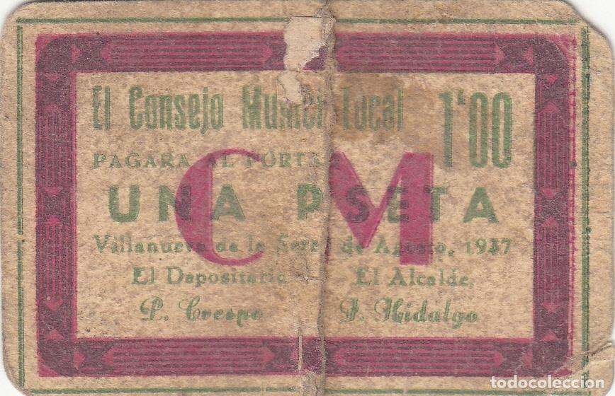 Billetes locales: CRBL0045 BILLETE LOCAL VILLANUEVA DELA SERENA BC