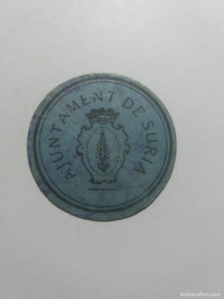 Billetes locales: Billete 5 C&egrave;ntims Ajuntament SURIA