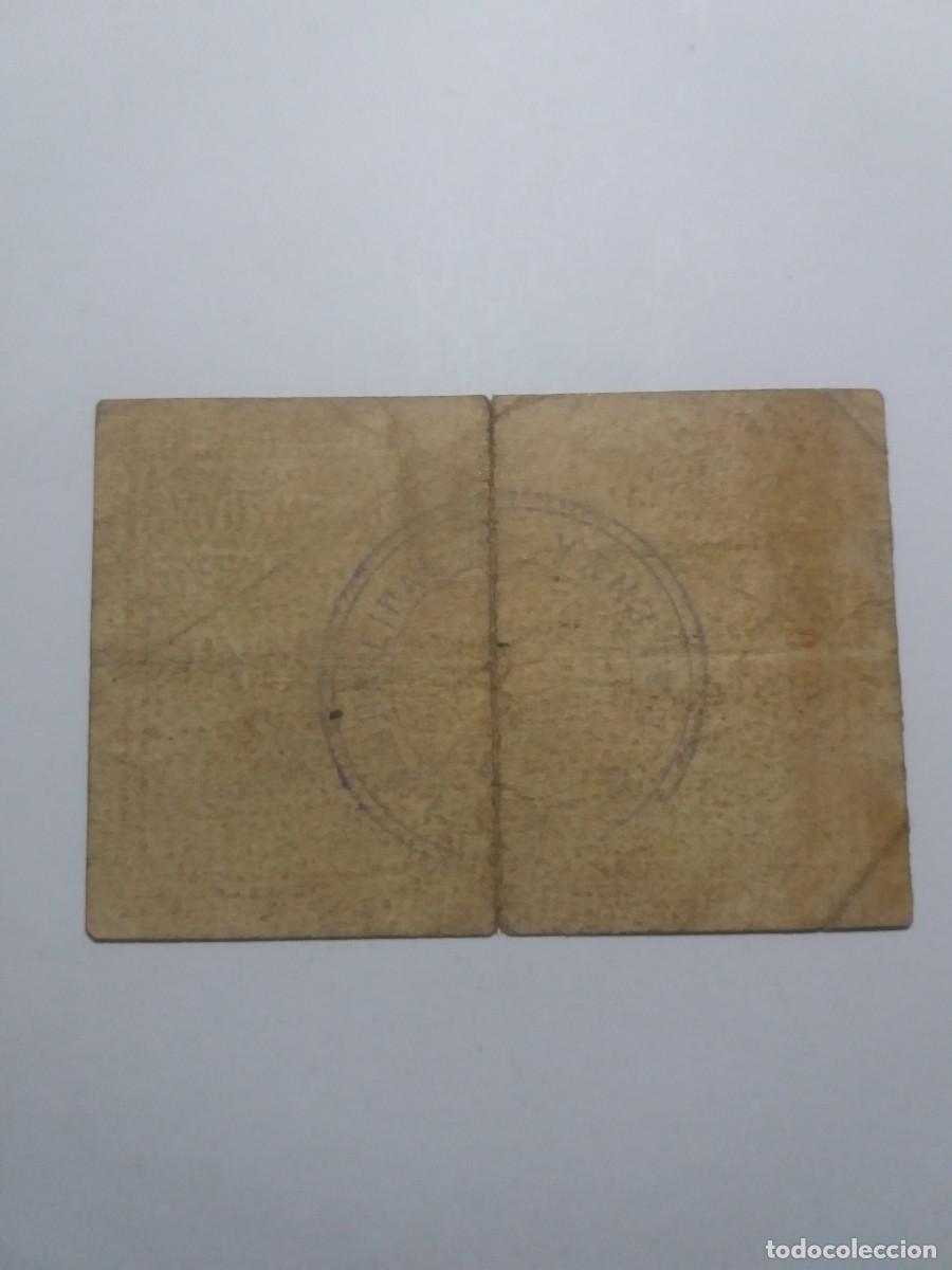 Billetes locales: Billete 50 C&egrave;ntims Ajuntament BALENYA - Foto 2