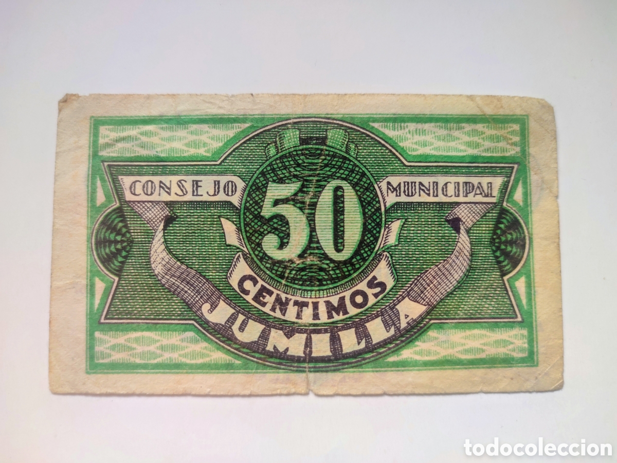 Billetes locales: 50 c&eacute;ntimos de Jumilla (Murcia) - Foto 2