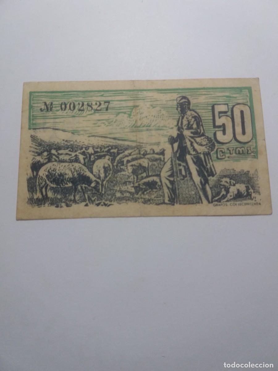 Billetes locales: Billete 50 C&egrave;ntims Ajuntament BORRED&Aacute; - Foto 2