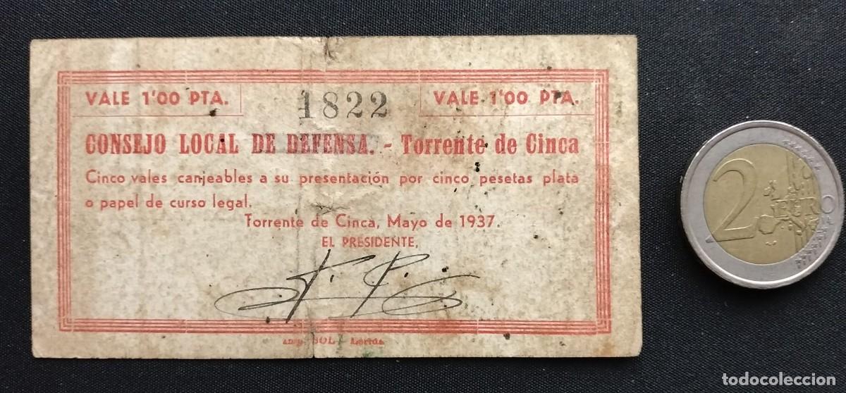 Billetes locales: ZC - TORRENTE DE CINCA (HUESCA) - 1 PESETA