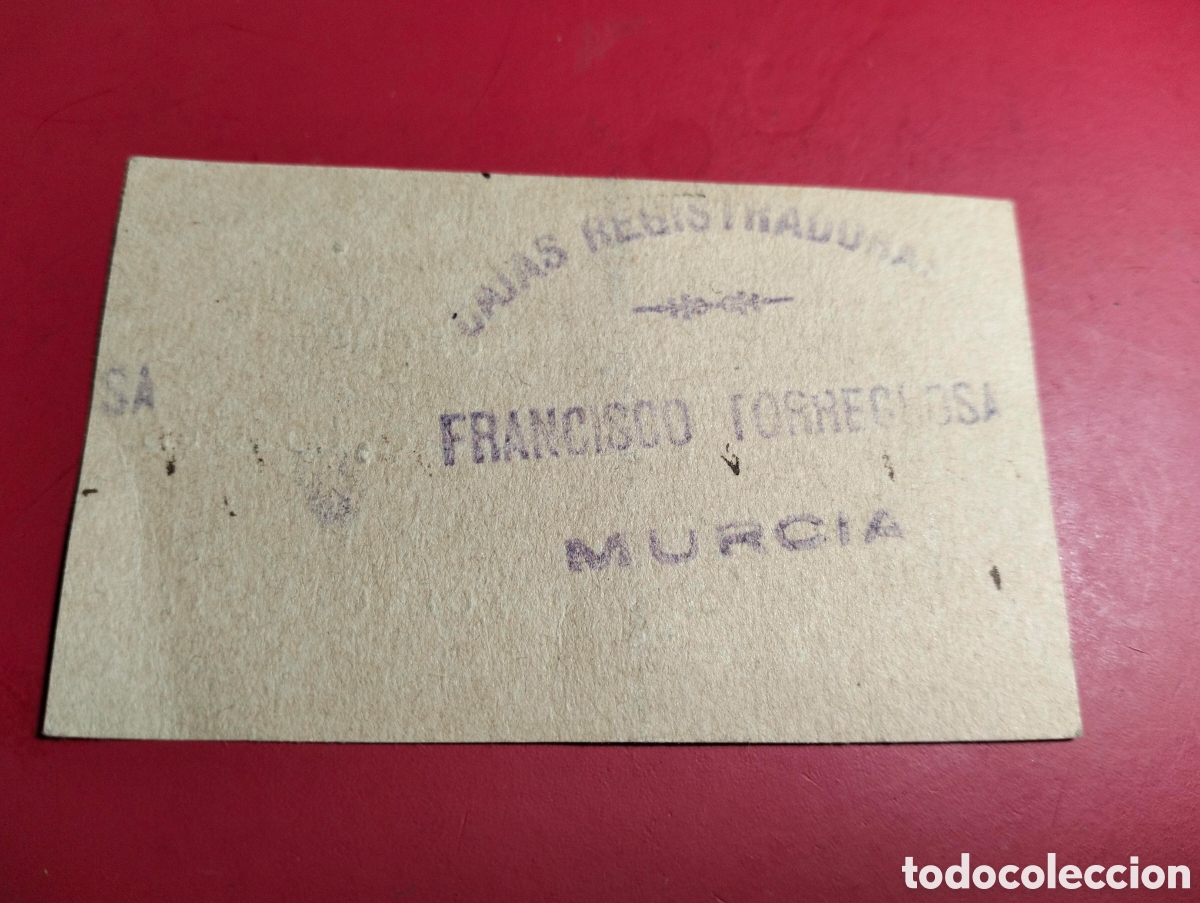 Billetes locales: Cajas Registradoras Francisco Torregroa. Murcia
