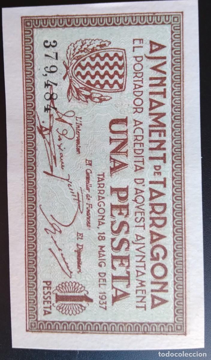 Billetes locales: TARRAGONA *1937* UNA PESSETA