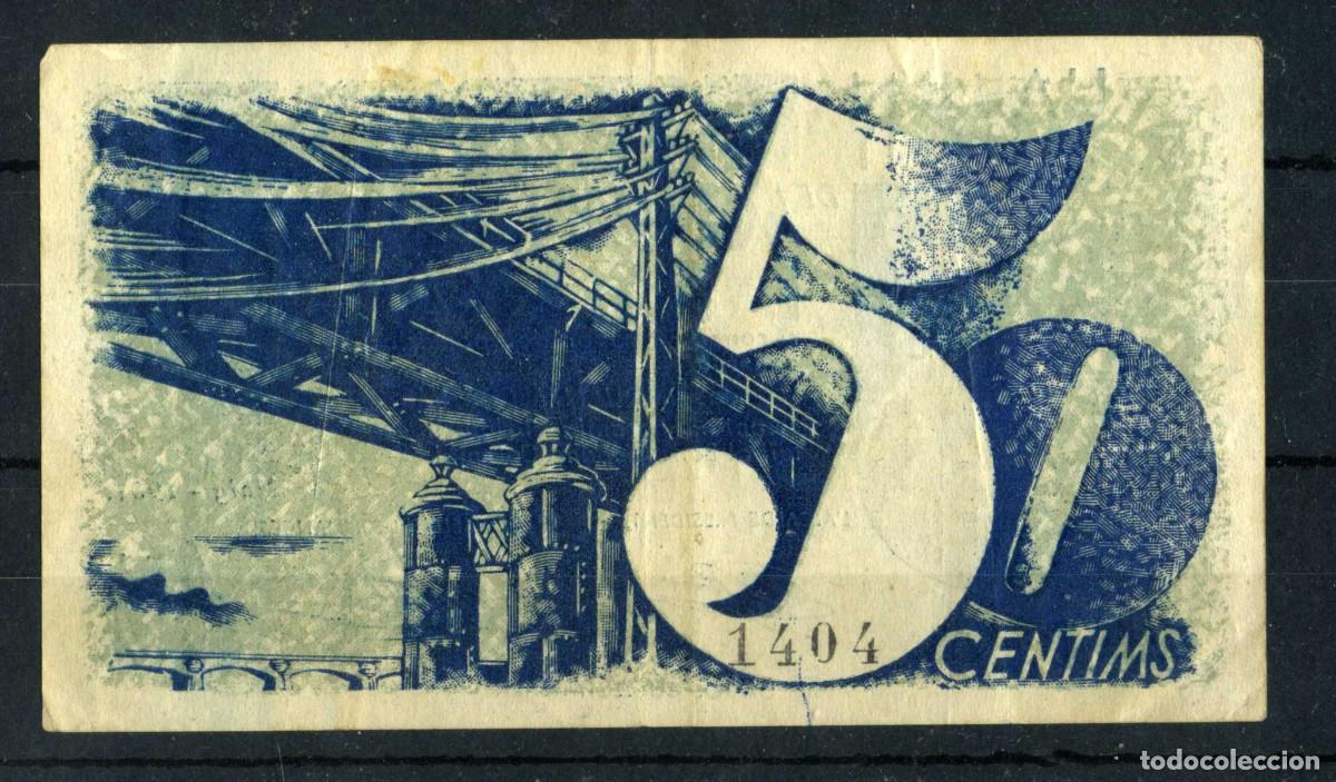 Billetes locales: XS- MONTCADA I REIXAC 50 C&egrave;ntims GUERRA CIVIL Maig 1937 T-1558c