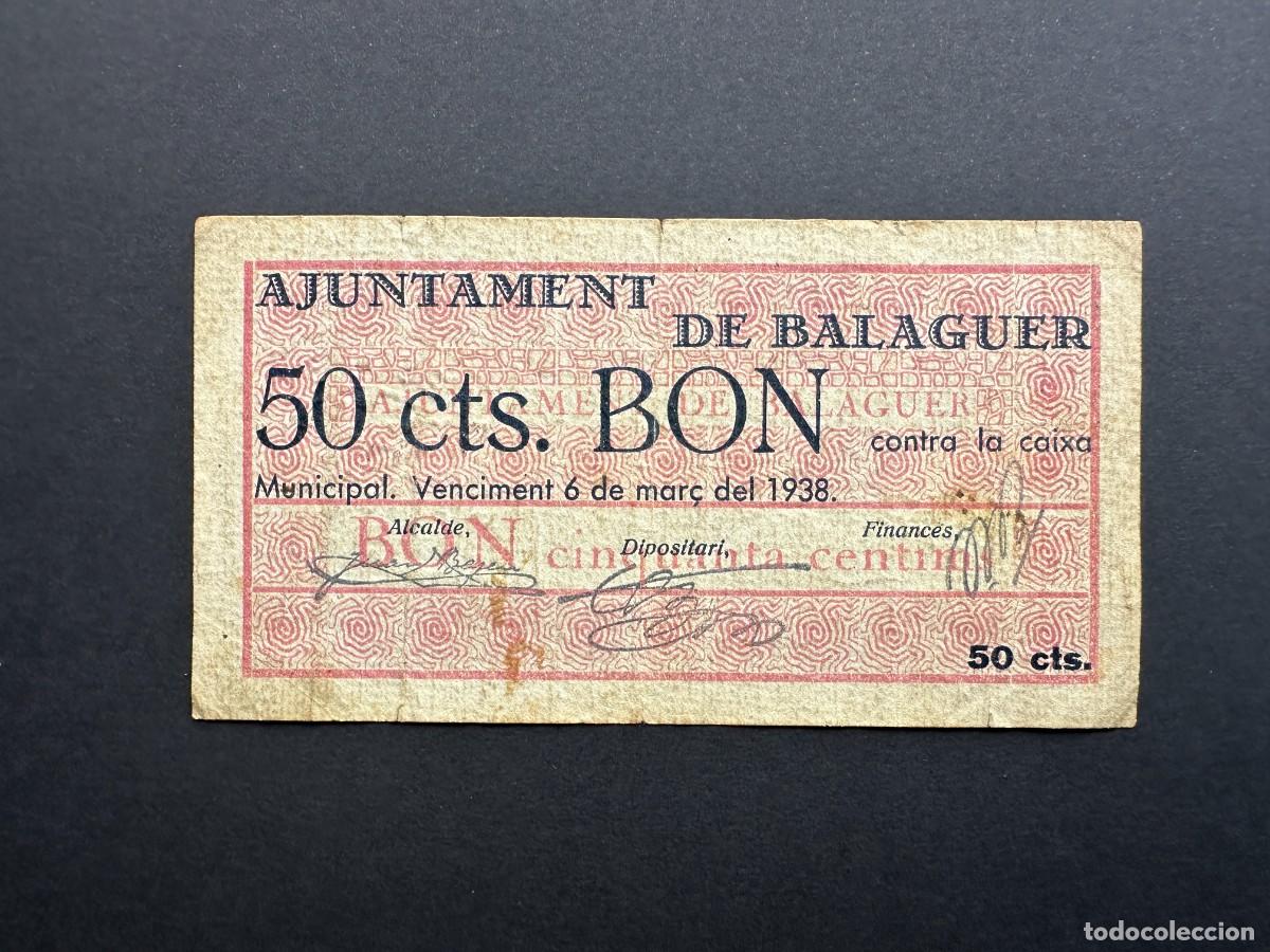 Lokale Banknoten: a&ntilde;o 1937 - BILLETE DE 50 CENTIMOS - CONSELL MUNICIPAL D'OLOT - OLOT - BILLETE LOCAL