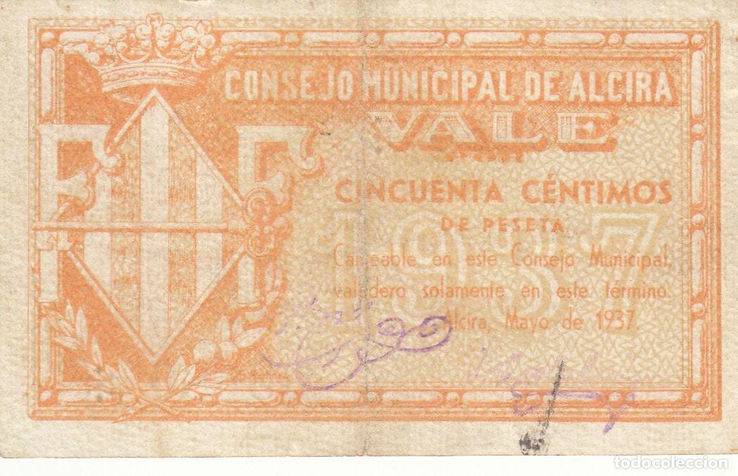 Lokale Banknoten: CRBL0077 BILLETE ESPA&Ntilde;A CONSEJO MUNICIPAL ALCIRA BC
