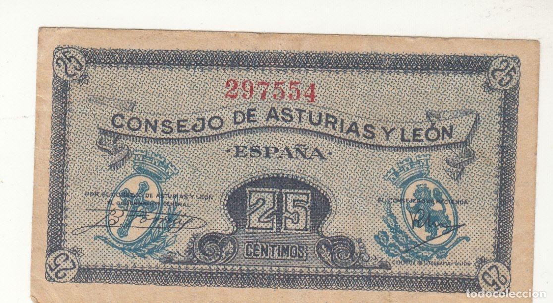 Lokale Banknoten: CRBL0114 BILLETE LOCAL ASTURIAS 25 CTS 1937 BC