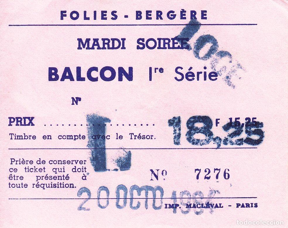 Local Banknotes: CRBL0174 ENTRADA DE BALCON FOLIES BERGERE MBC