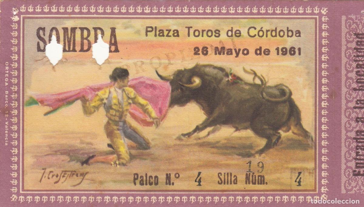 Local Banknotes: CRBL0176 ENTRADA DE TOROS CORDOBA 1961 MUY BONITA