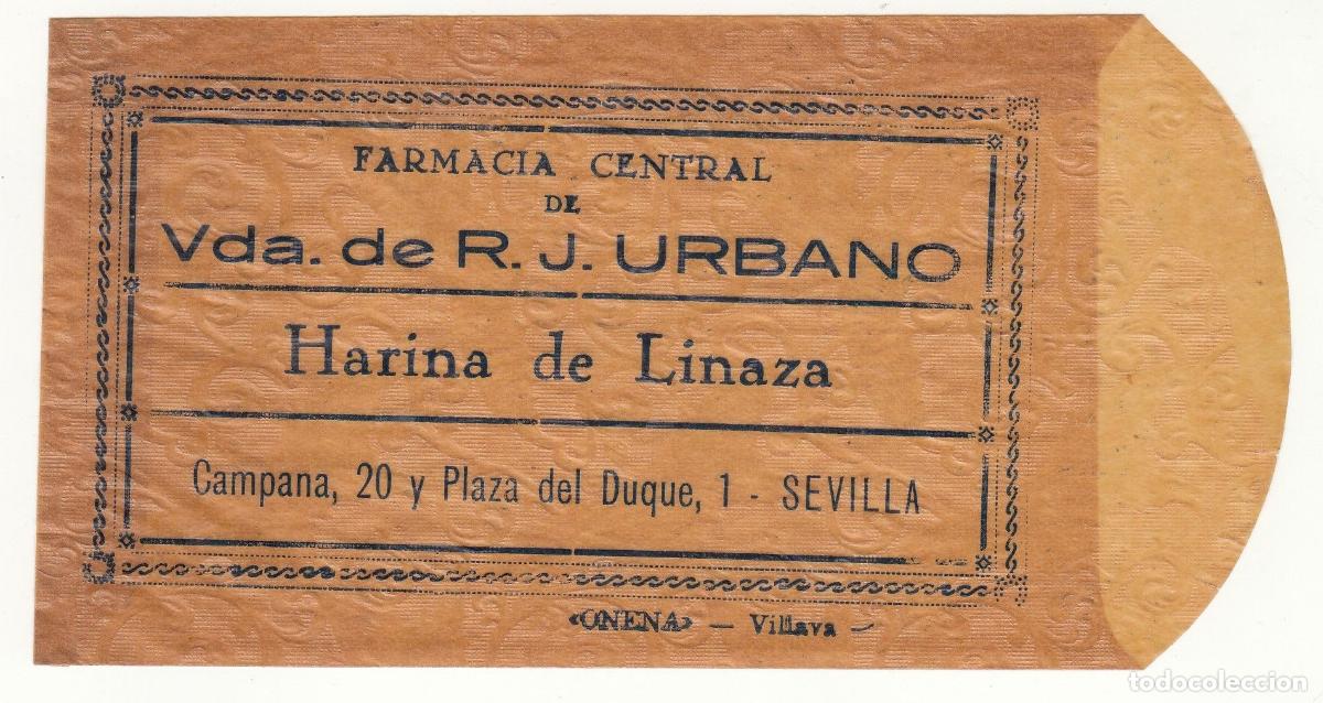 Local Banknotes: CRBL0177 SOBRE DE HARINA DE LINAZA DE FARMACIA URBANO