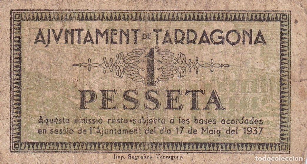 Lokale Banknoten: CRBL0262 BILLETE LOCAL ESPA&Ntilde;A 1 PESETA TARRAGONA USADO