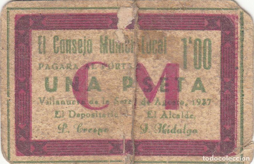Banconote locali: CRBL0045 BILLETE LOCAL VILLANUEVA DELA SERENA BC