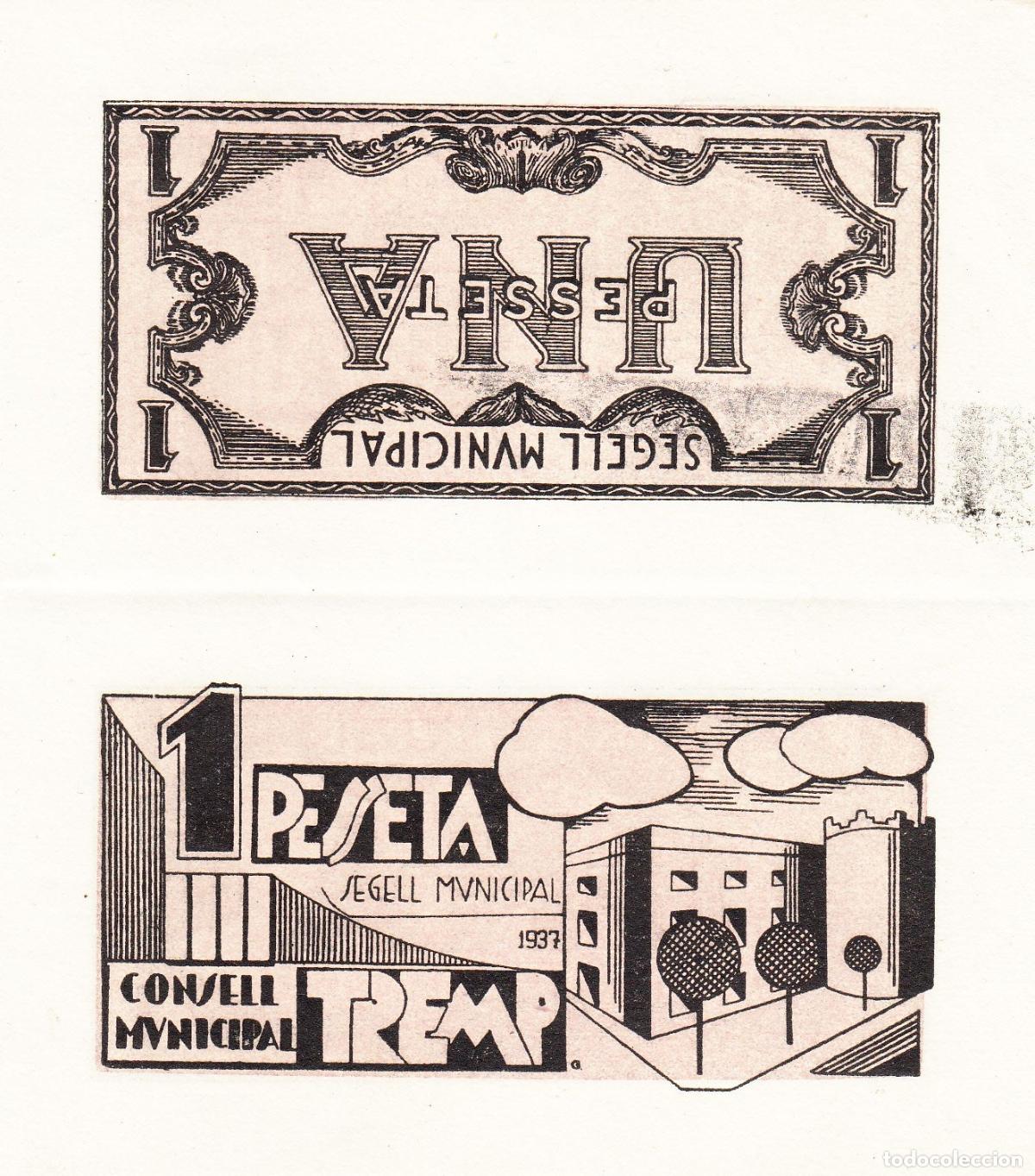 Banconote locali: CRBL0105 BILLETE LOCAL SEGELL 1 PESETA PRUEBA DE IMPRENTA EBC