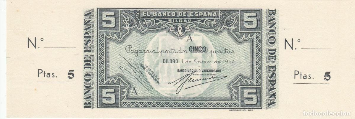 Banconote locali: CRBL0191 BILBAO 5 PESETAS SIN CIRCULAR
