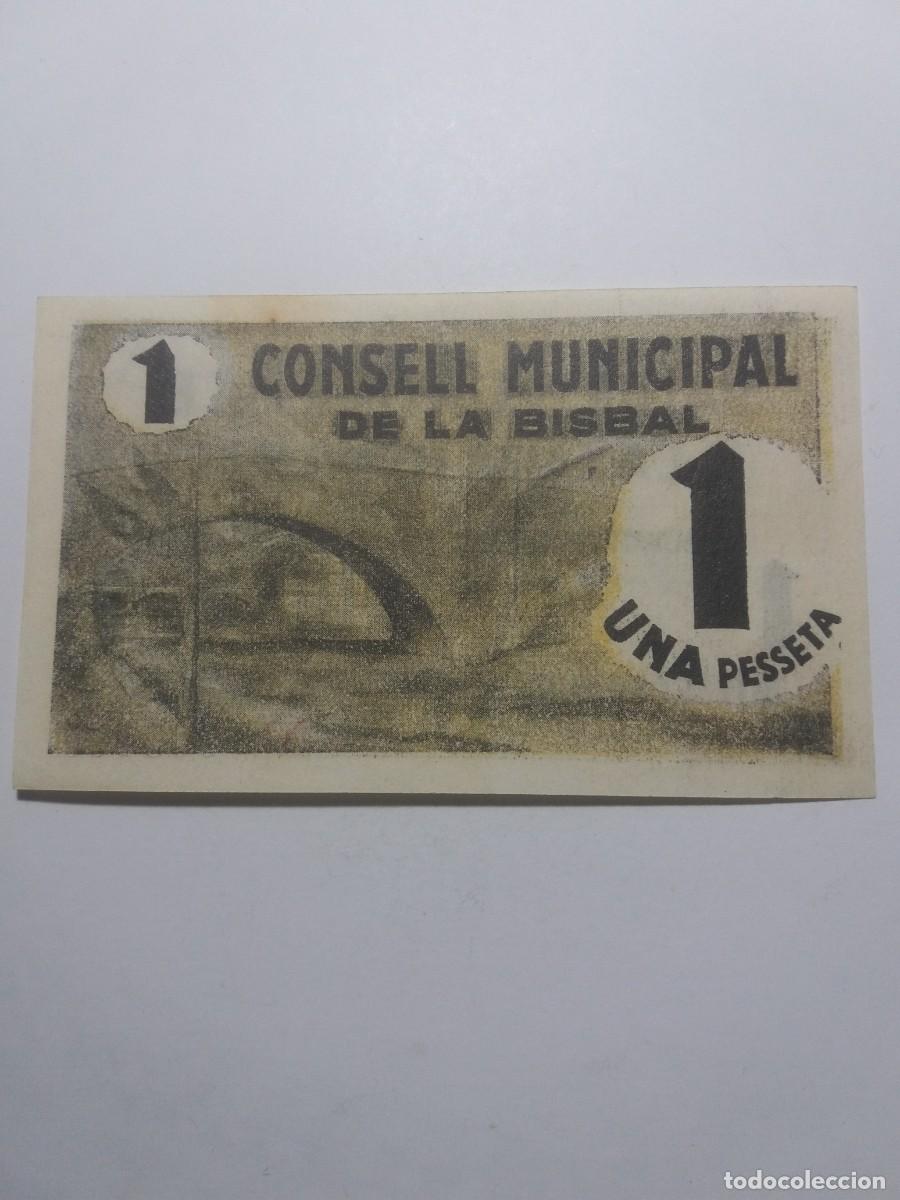 Billetes locales: Billete 1 Pesseta Consell Municipal LA BISBAL