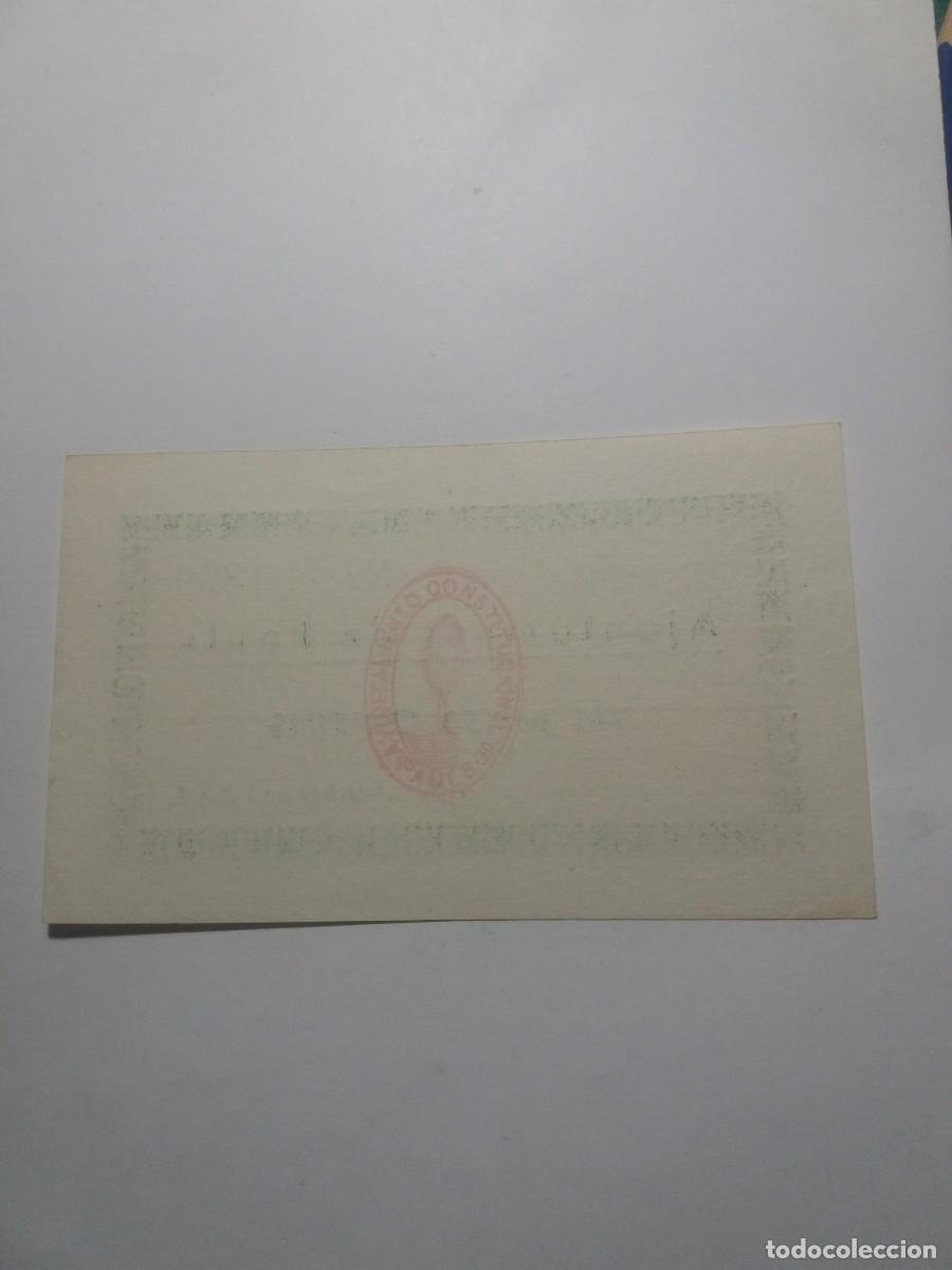 Billetes locales: Billete 50 C&egrave;ntims Ajuntament PAULS - Foto 2