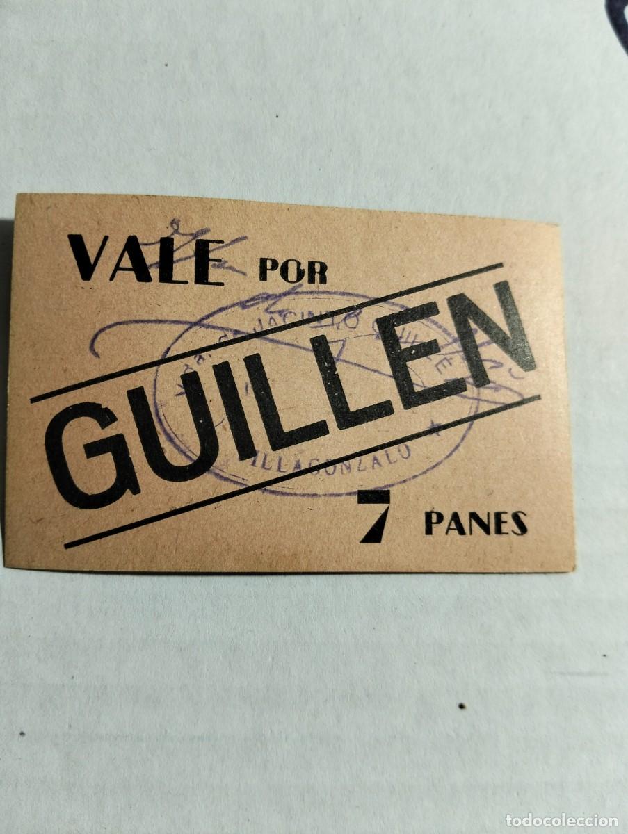 Billetes locales: vale por 7 panes villagonzalo y guare&ntilde;a badajoz jacinto guillen