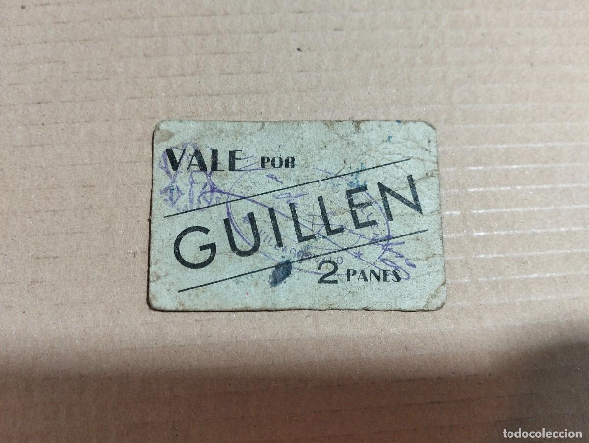 Billetes locales: vale guillen vale 2 panes villagonzalo badajoz