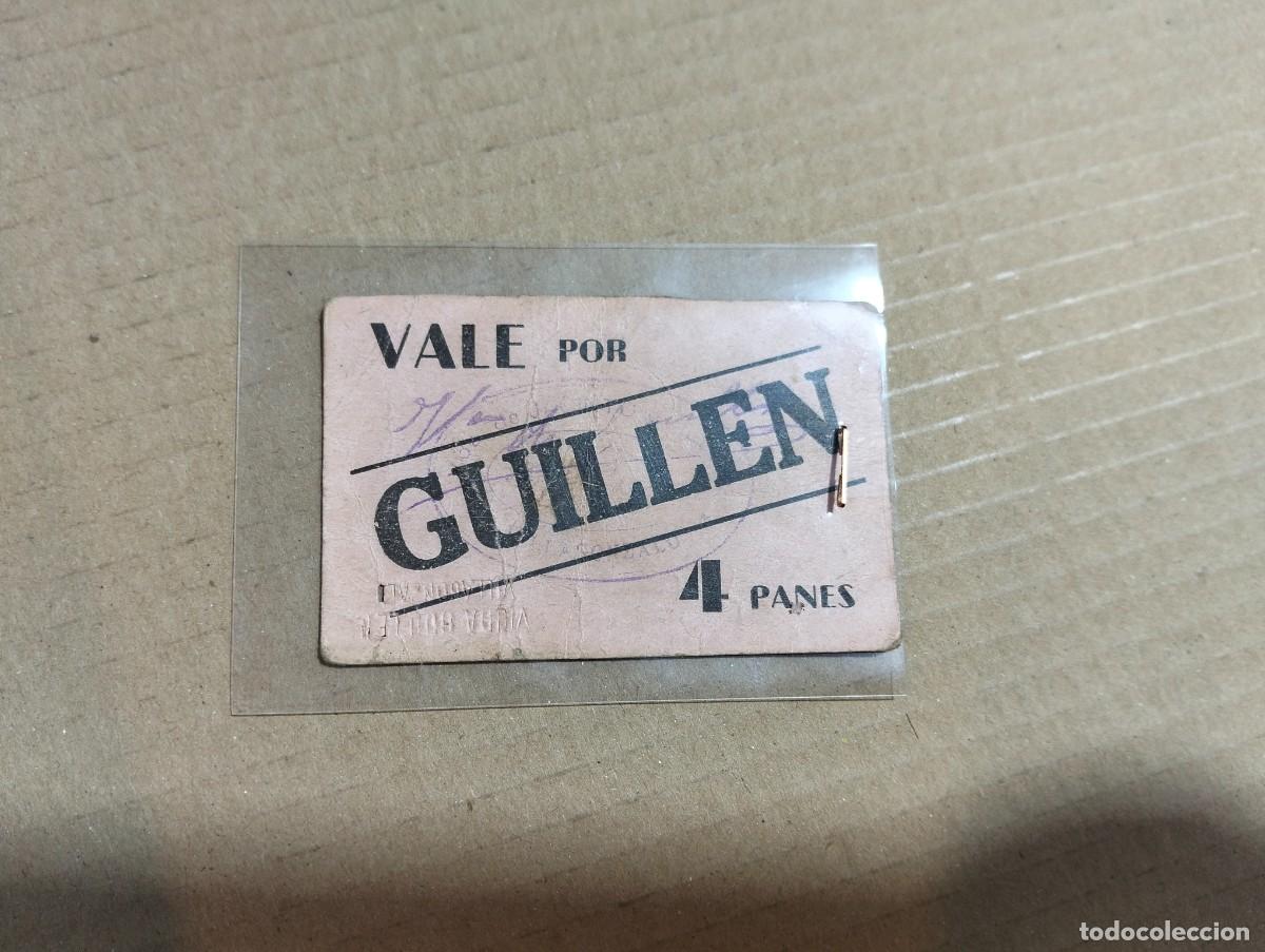 Billetes locales: vale guillen vale 4 panes villagonzalo badajoz