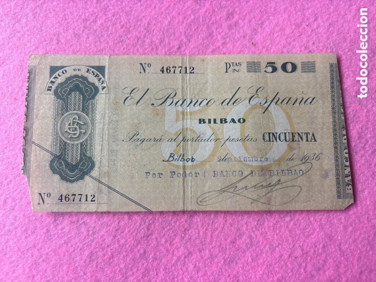 Billetes locales: Billete 30 pesetas de 1936, Bilbao (A5)