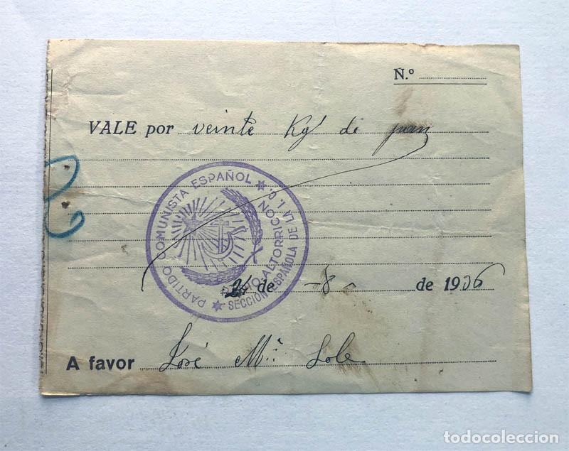 Billetes locales: GUERRA CIVIL ( 1936 ) PARTIDO COMUNISTA ESPA&Ntilde;OL / RADIO - ALTORRIC&Oacute;N ( HUESCA ) SECCI&Oacute;N I. C.