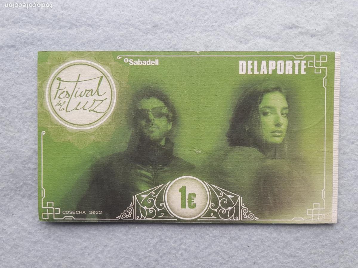 Banconote locali: Billete Local Festival de La Luz. Delaporte / Herdeiros da Crus. 1 &euro;. A&ntilde;o 2022.