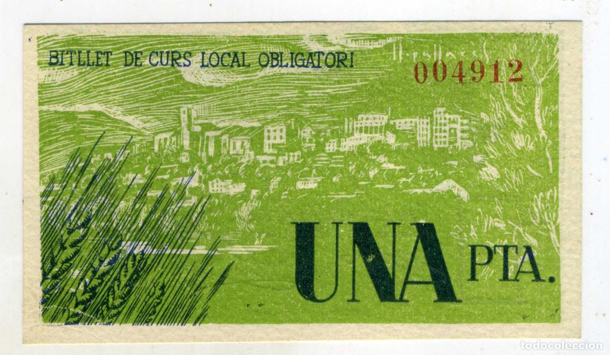 Billetes locales: XS- PUIGCERD&Agrave; (Cerdanya) GUERRA CIVIL 1 Pesseta 1937 Sense S&egrave;rie S/C T-2028a