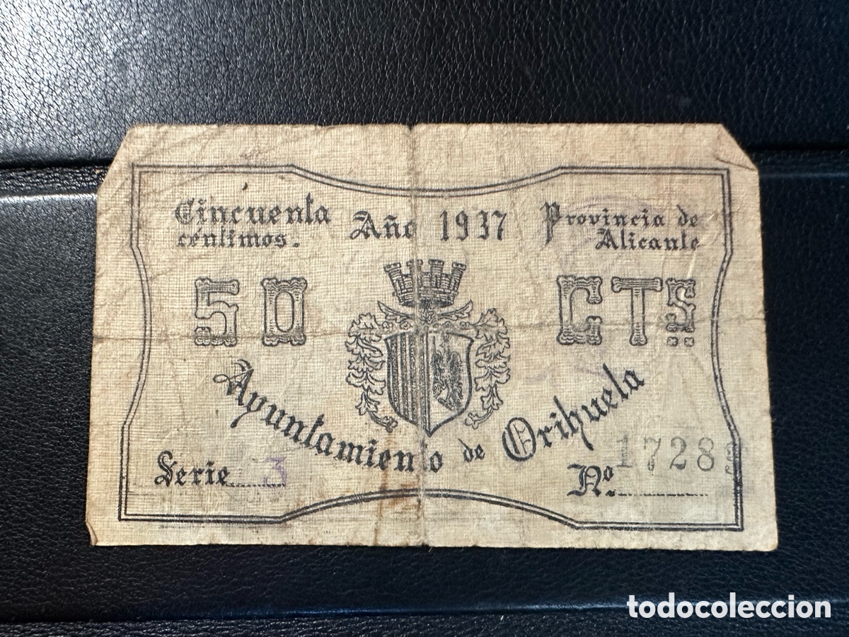 Billetes locales: Orihuela 1 pta Valencia - Foto 2