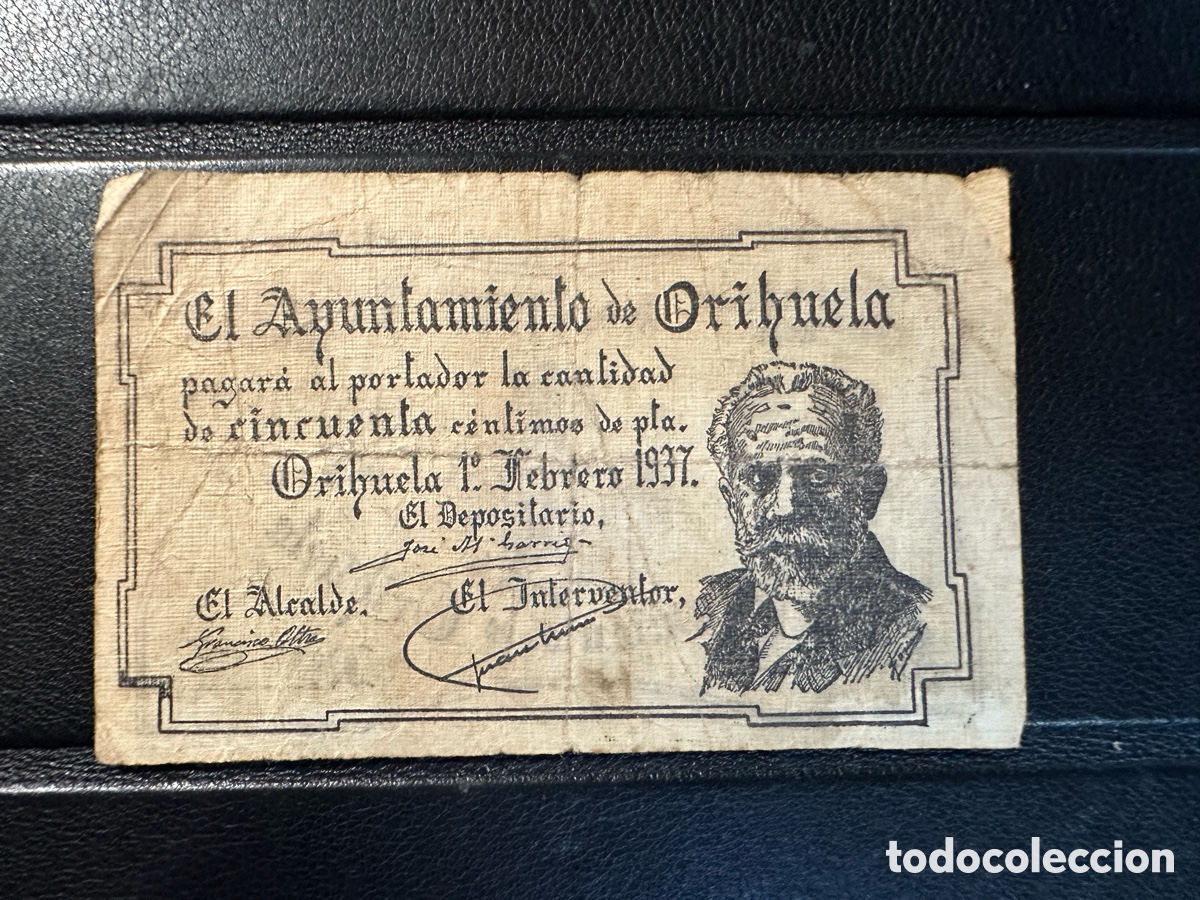 Billetes locales: Orihuela 1 pta Valencia