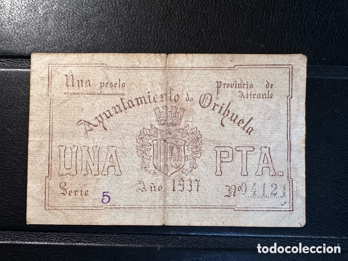 Billetes locales: Orihuela 1 pta Valencia - Foto 2