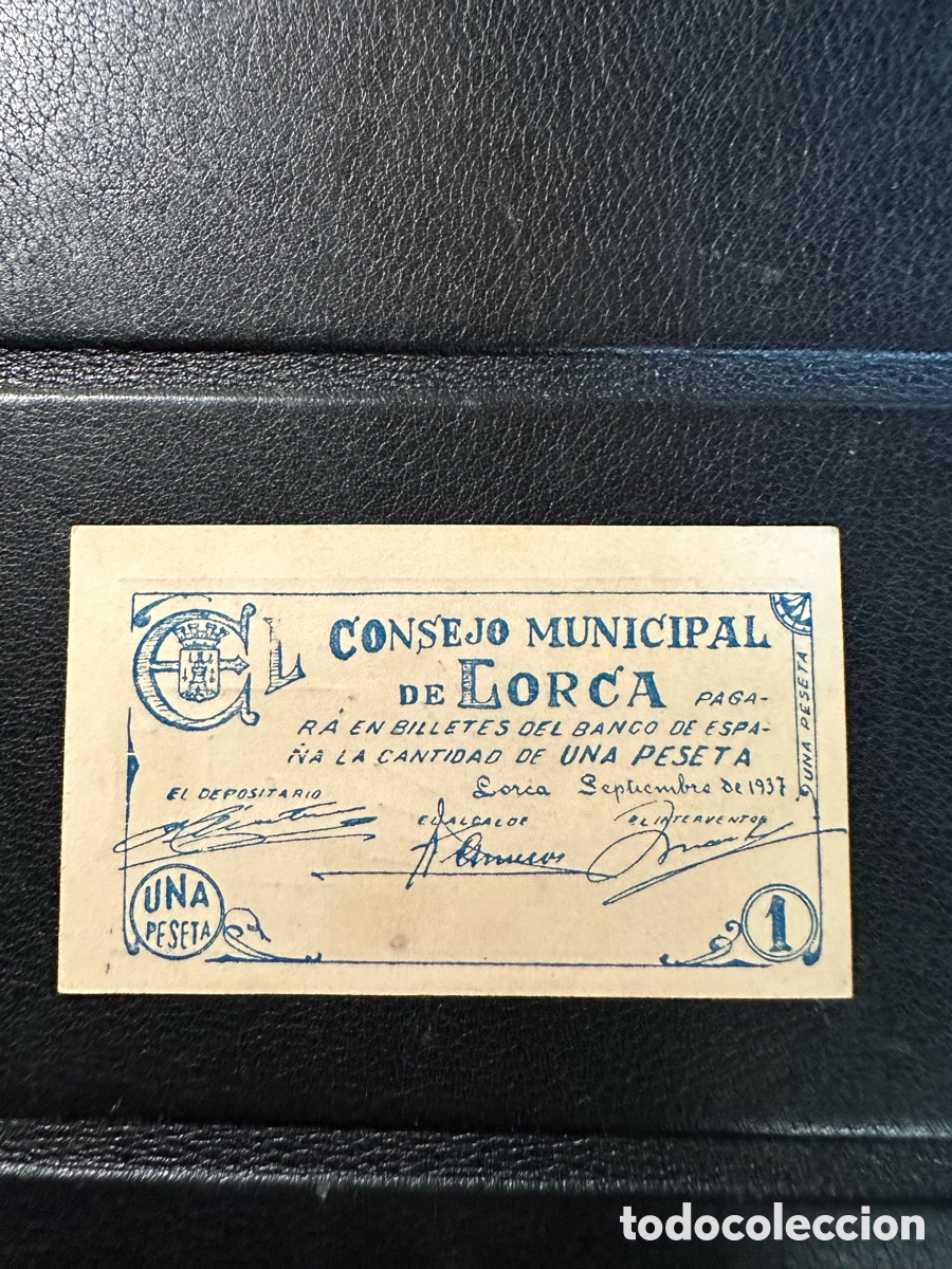 Billetes locales: Lorca Billete 1 pta Murcia - Foto 2