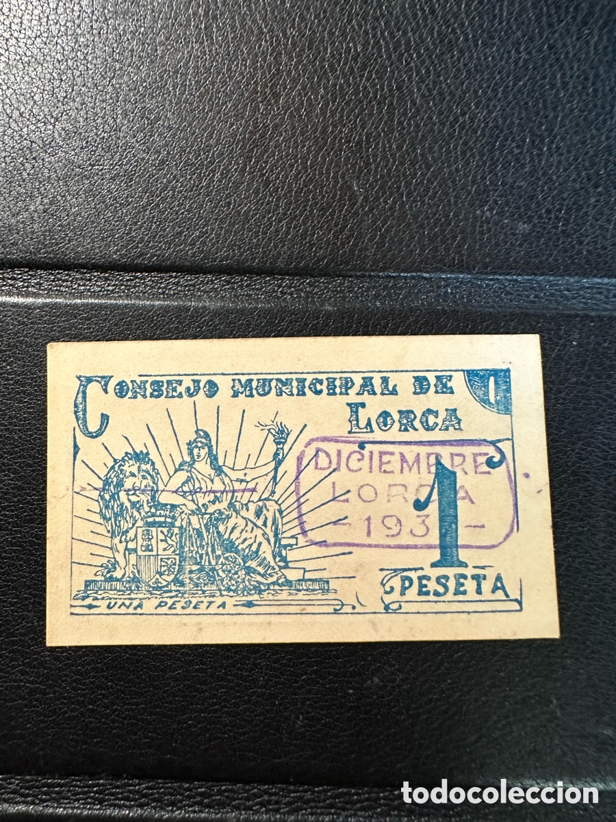 Billetes locales: Lorca Billete 1 pta Murcia - Foto 1