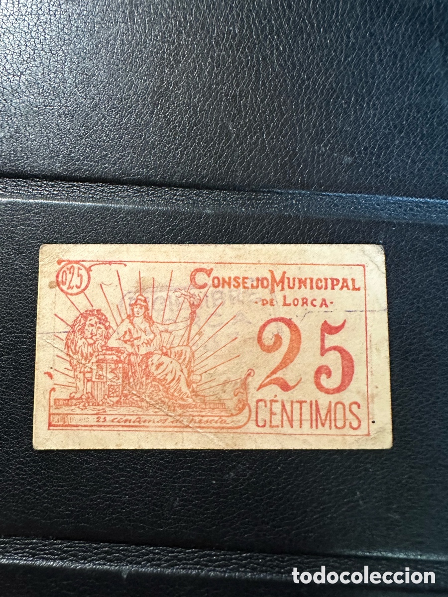 Billetes locales: Lorca Billete 25 cts Murcia
