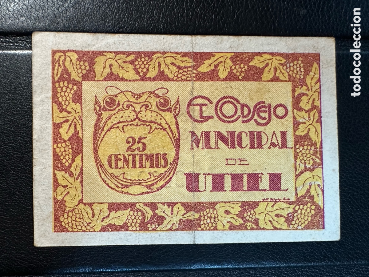 Billetes locales: Utiel 25 cts Valencia - Foto 1