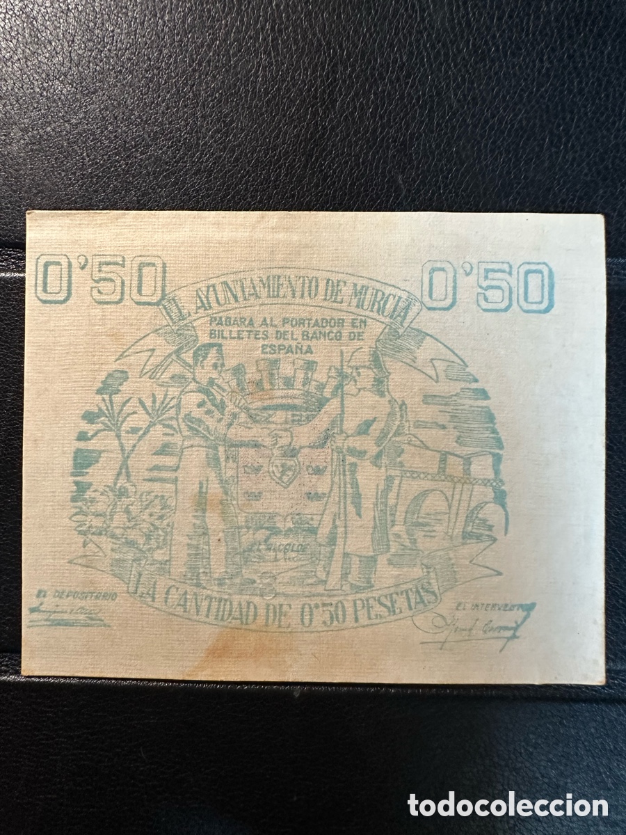 Billetes locales: Murcia billete 50 cts