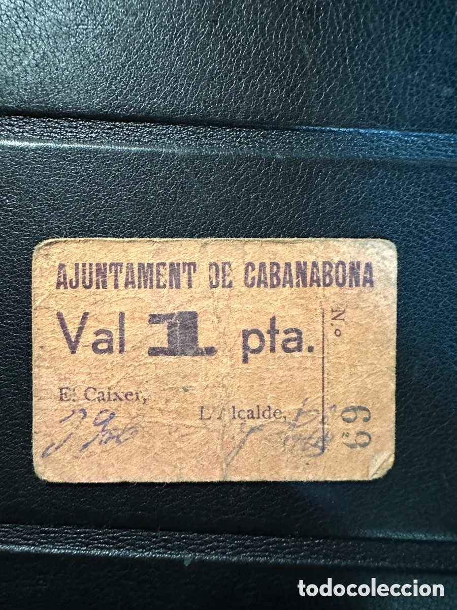 Billetes locales: Cabanabona 1 pta L&eacute;rida - Foto 1