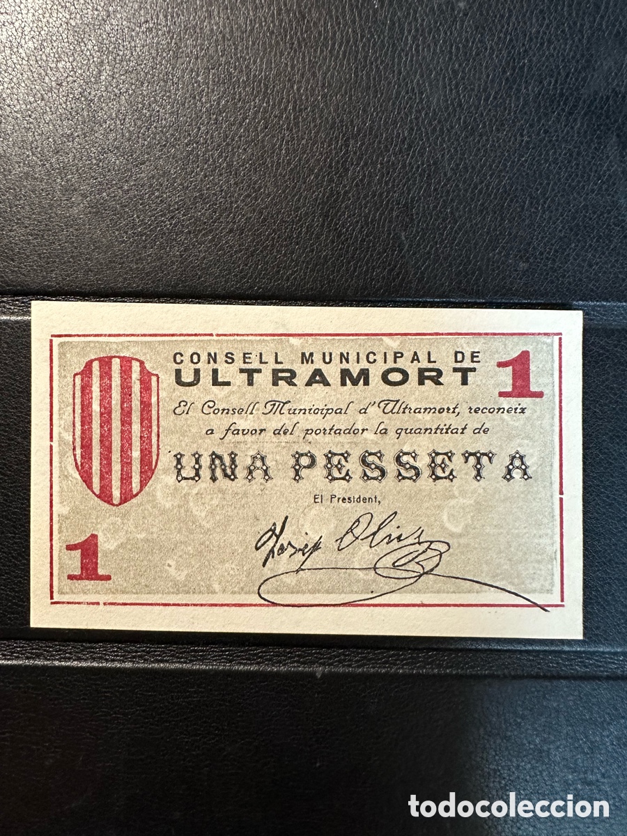 Billetes locales: Ultramort 1 pta Girona