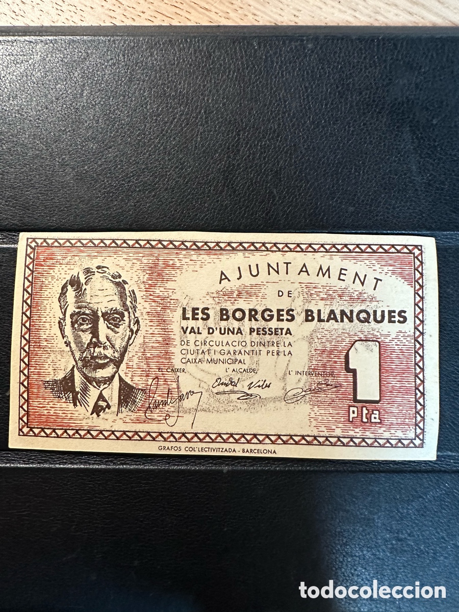Billetes locales: Les Borges Blanques 1 pta Girona - Foto 1